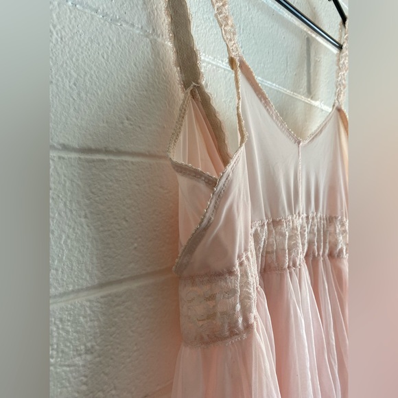 Vintage Babydoll Lingerie Blush Pink - Picture 12 of 13